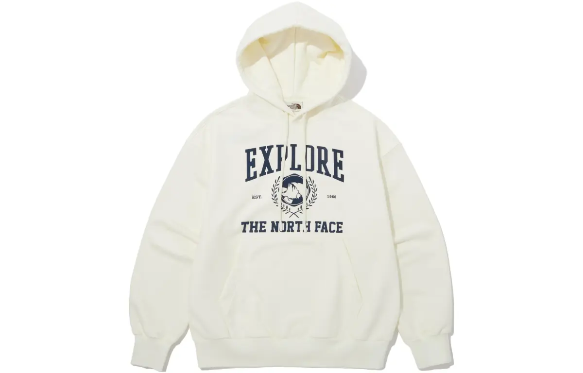 THE NORTH FACE Sweatshirts Unisex Ecru Hooded Moderate Regular