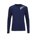 ASICS T Shirts Men's Dark Blue Crew Neck