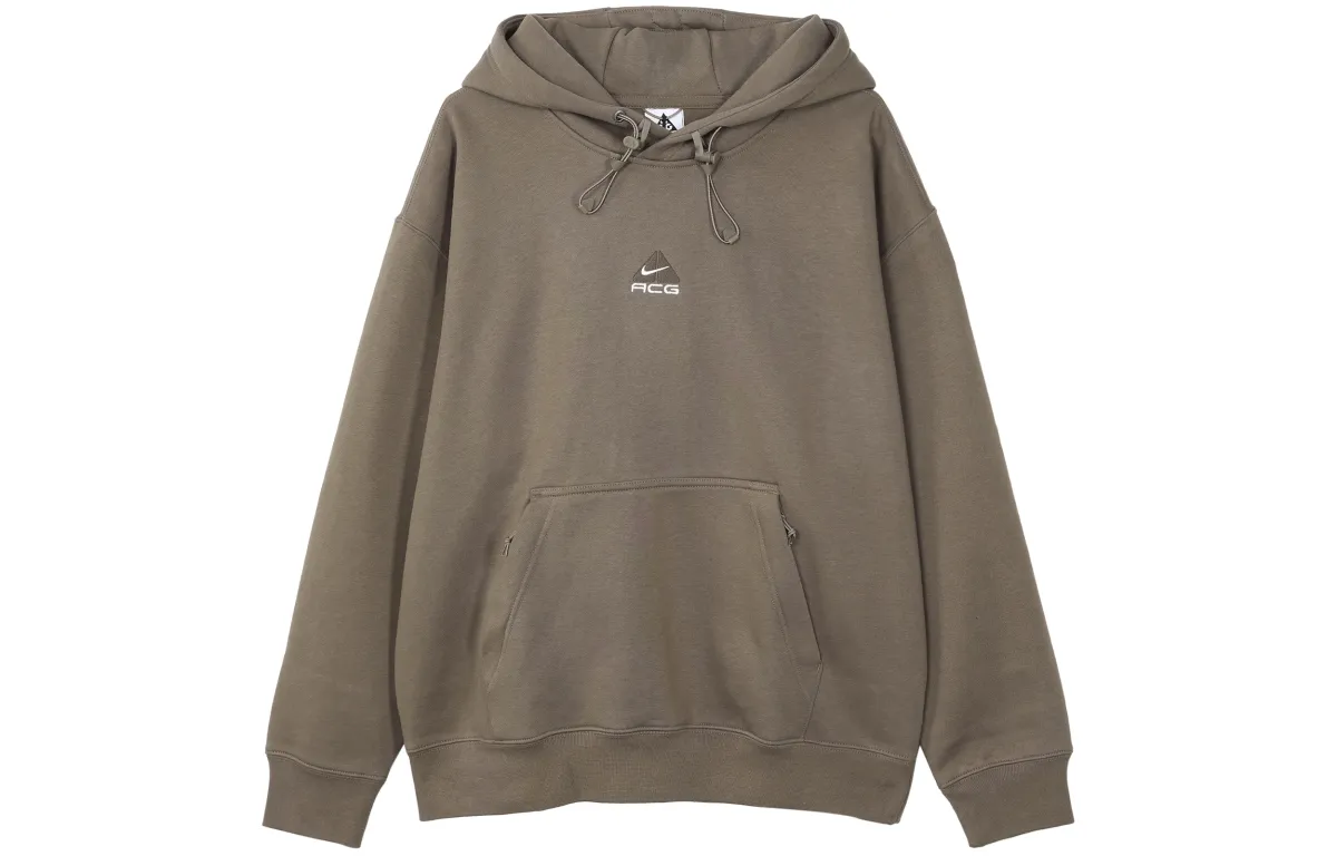 Nike Sweatshirts Men's Brown Hooded Thickened Regular