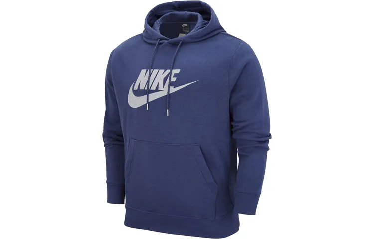 Nike Sweatshirts Men's Blue Hooded Moderate Regular