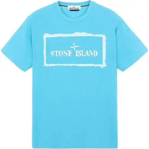 STONE ISLAND T Shirt Men's Light Blue
