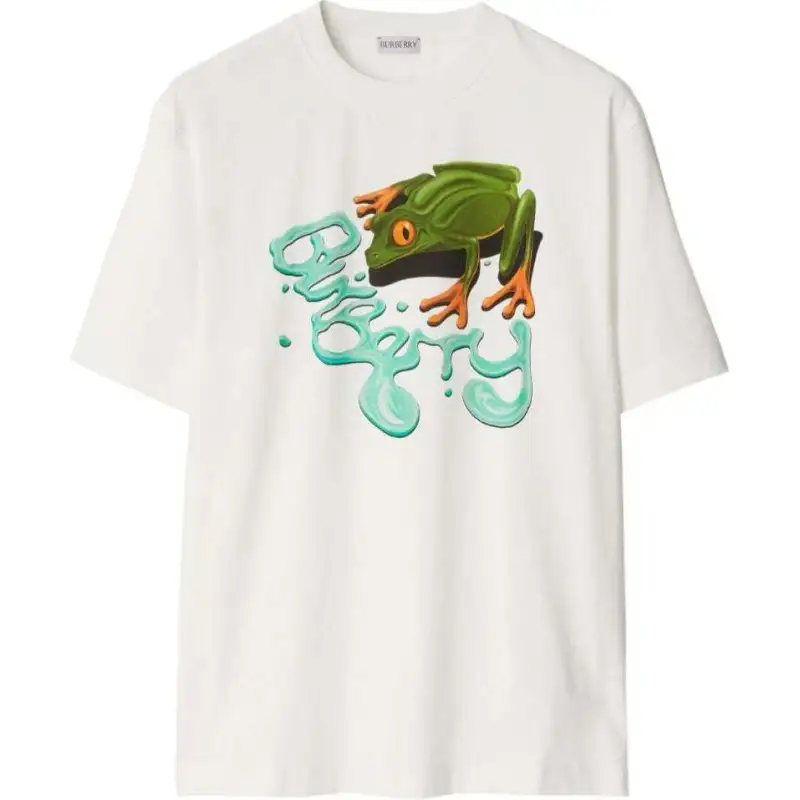Burberry Frog Printed Crewneck T Shirt