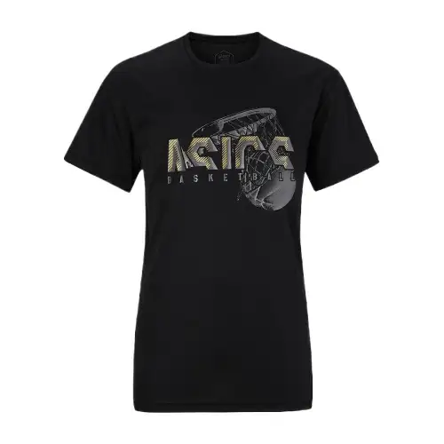 ASICS T Shirts Unisex Black Crew Neck Moderate Straight Fit