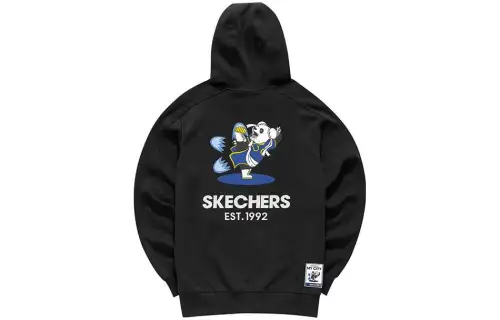 Skechers Sweatshirts Unisex Pitch Black/002K Hooded Moderate Other