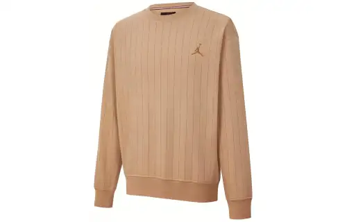 Jordan Sweatshirts Men's Camel Crew Neck Moderate Other