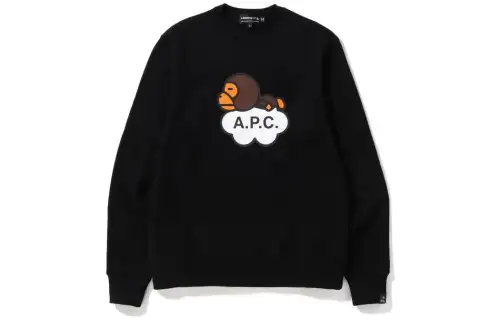 Bape X A.P.C. Wome's Milo Wide Crewneck