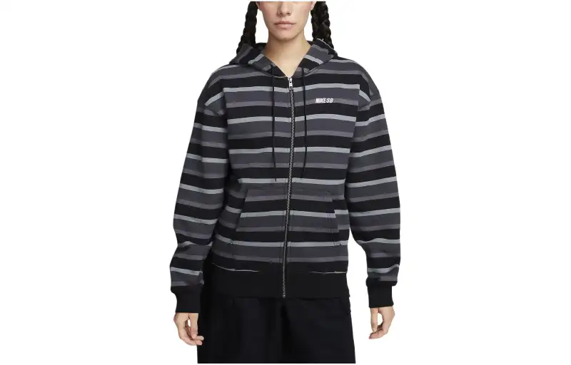 Nike Sweatshirts Unisex Black Hooded Moderate Other