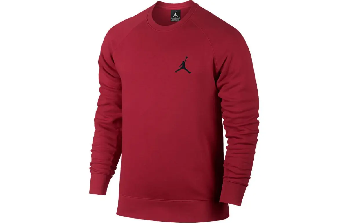 Nike Sweatshirts Men's Red Crew Neck Moderate Regular
