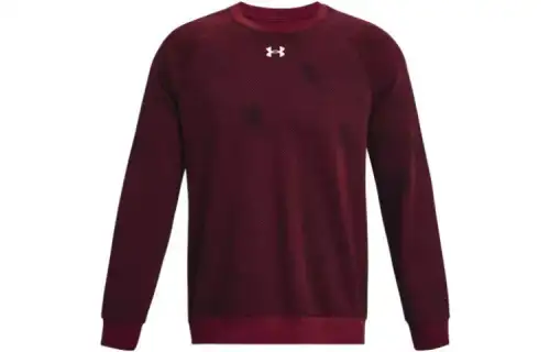 Under Armour Sweatshirts Men's Burgundy Crew Neck Moderate Regular