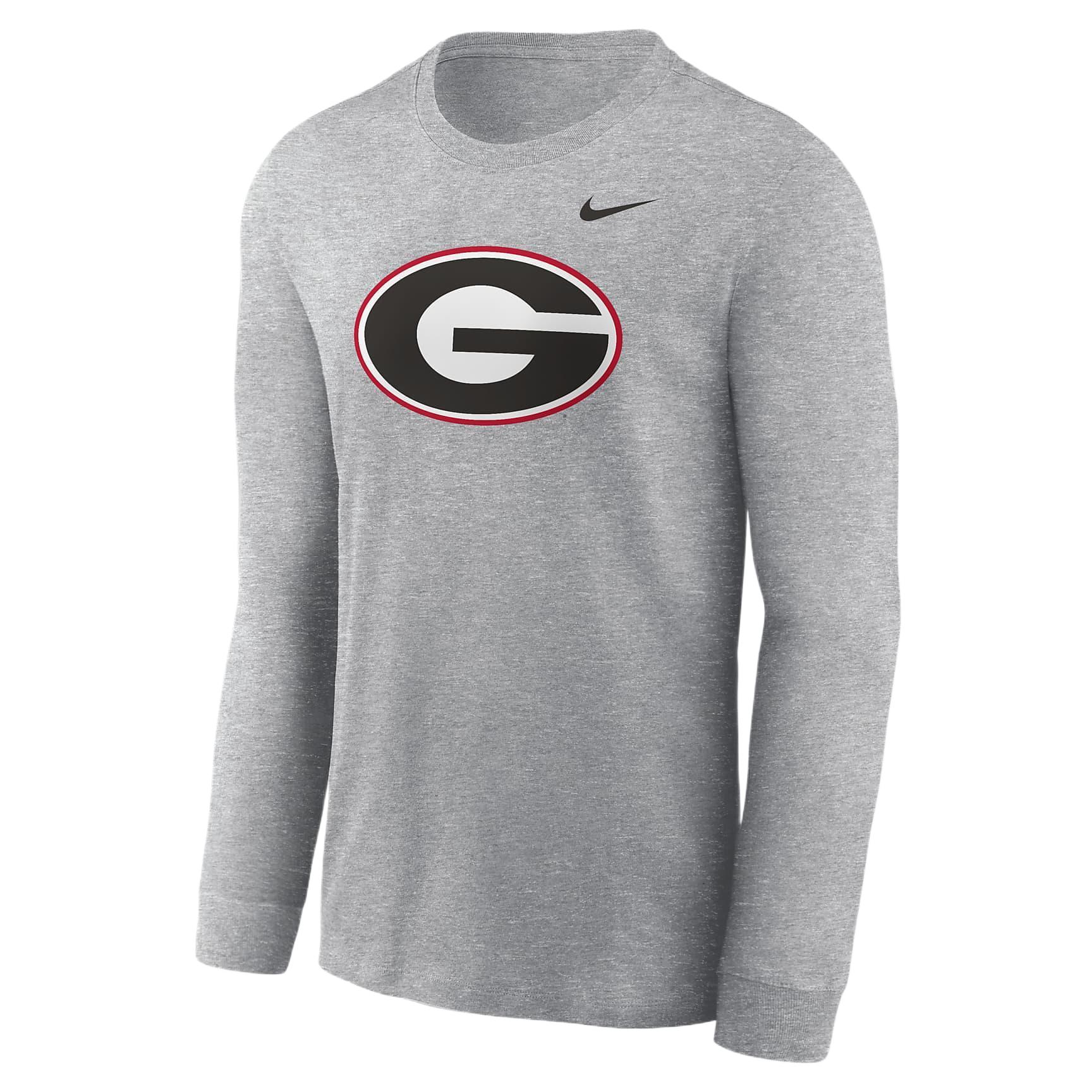 Nike Georgia Bulldogs Primary Logo Men's Nike College Long Sleeve T Shirt