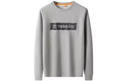 Timberland Sweatshirts Men's Gray Crew Neck Moderate Regular