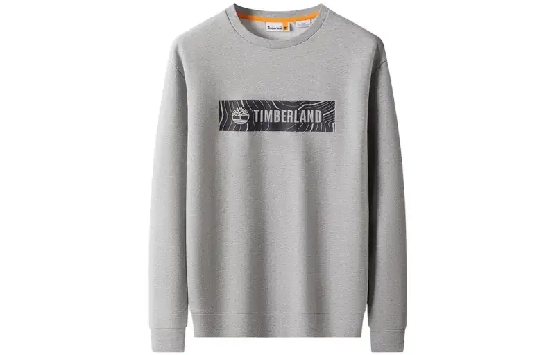 Timberland Sweatshirts Men's Gray Crew Neck Moderate Regular