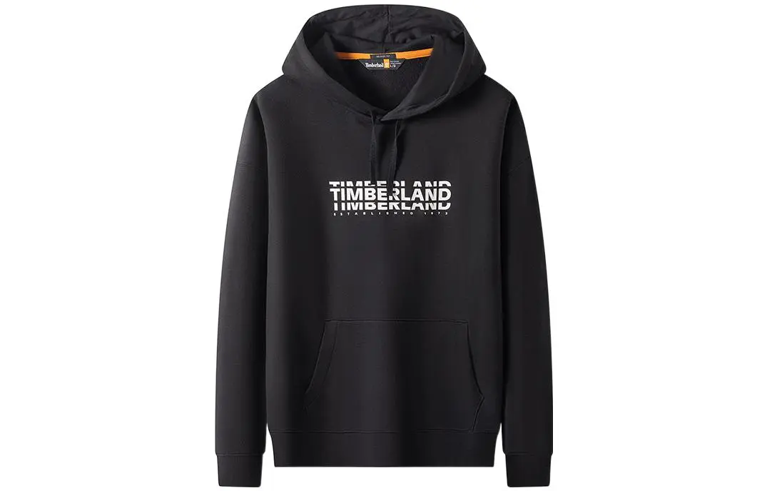 Timberland Sweatshirts Men's Black Hooded Moderate Regular