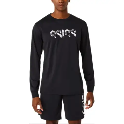 Asics Hex Graphic T Shirt Men's Performance Black/Bright White