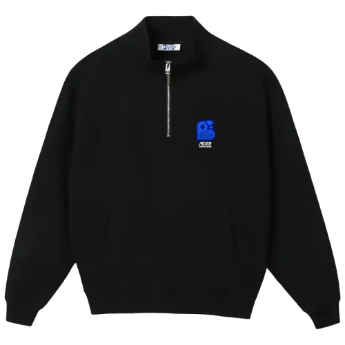 MIND ERROR Sweatshirts Unisex Stand Collar Thickened Regular