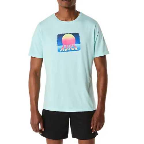Asics T Shirt Unisex Transparent Blue