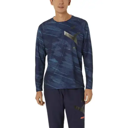 Asics AIM TRGJAPONISM T Shirt Unisex Midnight