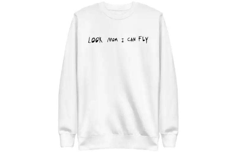 Travis Scott Sweatshirts Unisex White Crew Neck Moderate Regular