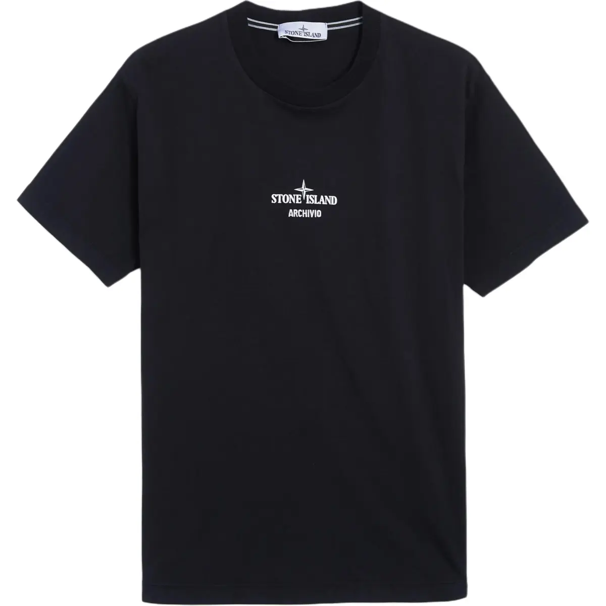 STONE ISLAND Logo Printed Crewneck T Shirt