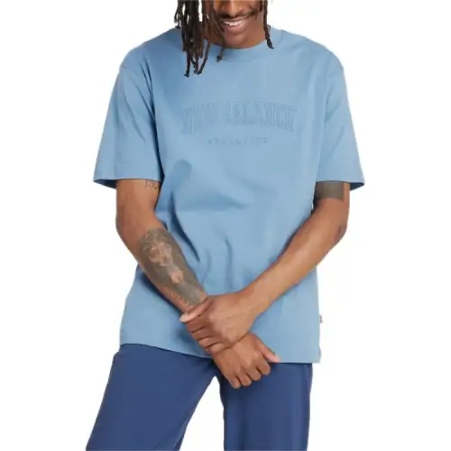 New Balance T Shirt Men's Pale Egret Blue