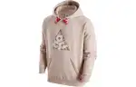 Nike Dragon Soaring New Year Collection FW23 Letter Logo Print Fleece Lined Pullover Hooded Sweatshirt Men's