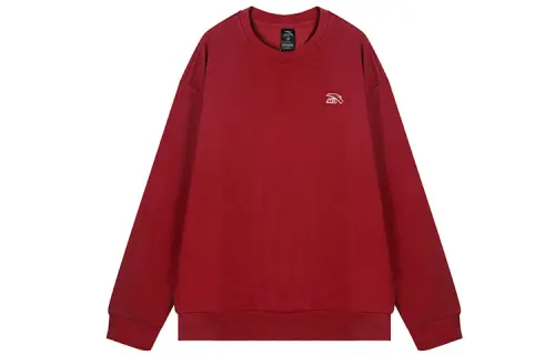 ANTA Life Collection Sweatshirts Unisex Litchi Red Crew Neck Moderate Regular