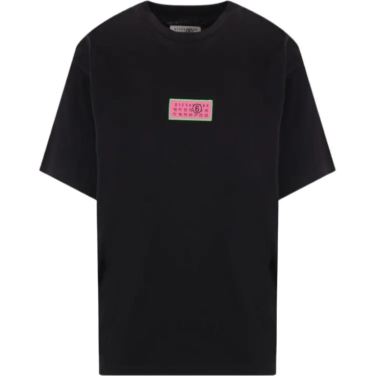 MM6 Maison Margiela Numbers Motif Patch Crewneck T Shirt
