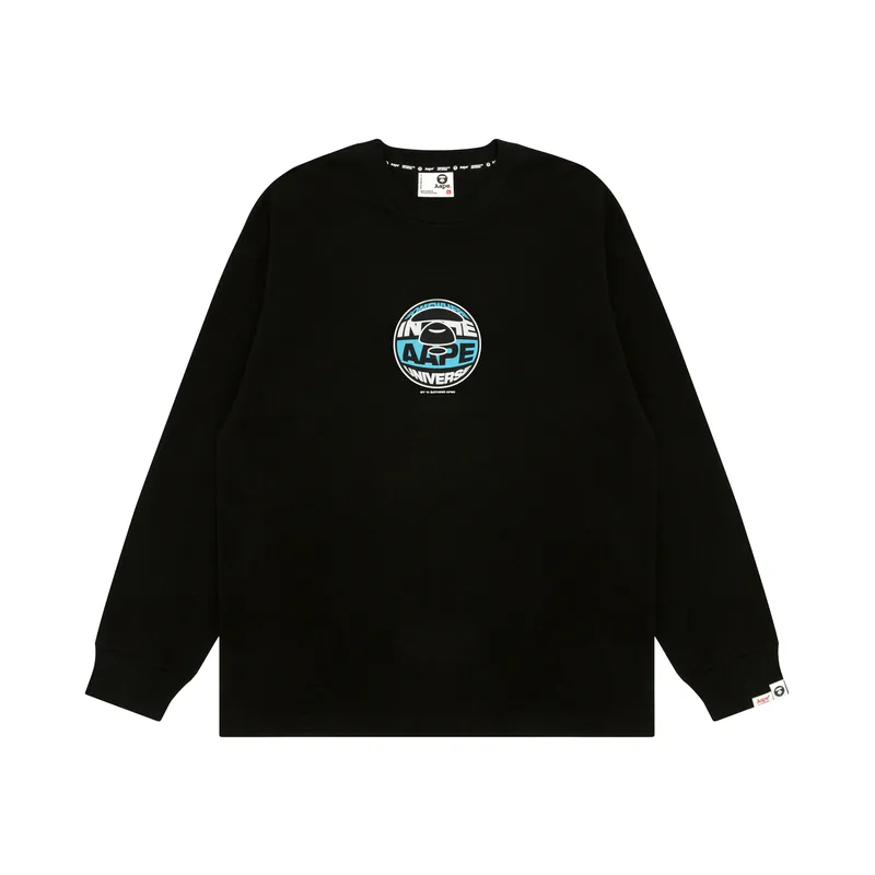 Aape By *A Bathing APE® Logo print Long sleeve T shirt