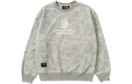 Bape X Alpha Industries Crewneck Sweater