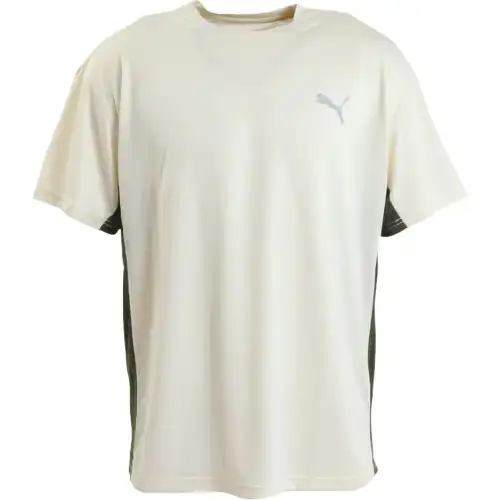 PUMA T Shirts Men's Light Umber Crew Neck Moderate Straight Fit