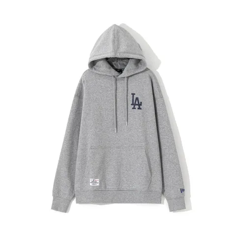New Era Sweatshirts Unisex Gray Hooded Moderate Regular
