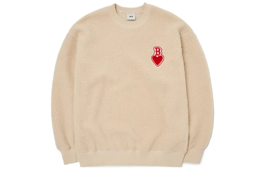 MLB Sweatshirts Unisex Khaki Crew Neck Moderate Other