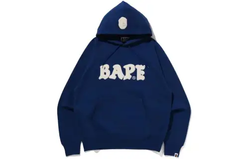 Bape Logo Relaxed Fit Pullover Hoodie FW22