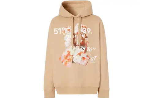 Burberry Crystal And Coordinates Hoodie