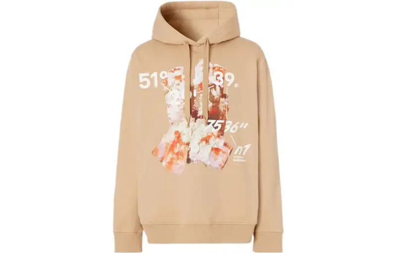 Burberry Crystal And Coordinates Hoodie