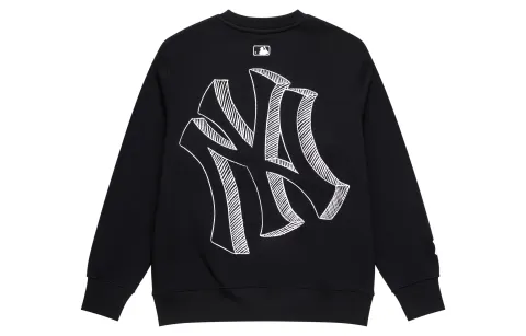 MLB Sweatshirts Unisex Black Crew Neck Moderate Other