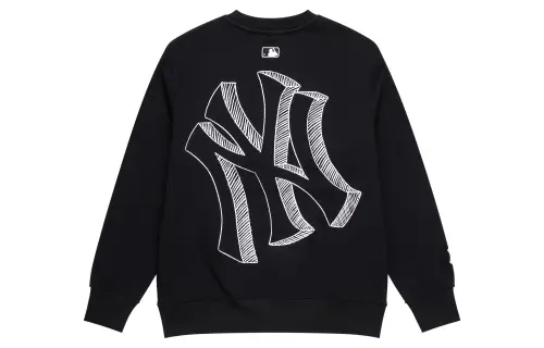 MLB Sweatshirts Unisex Black Crew Neck Moderate Other