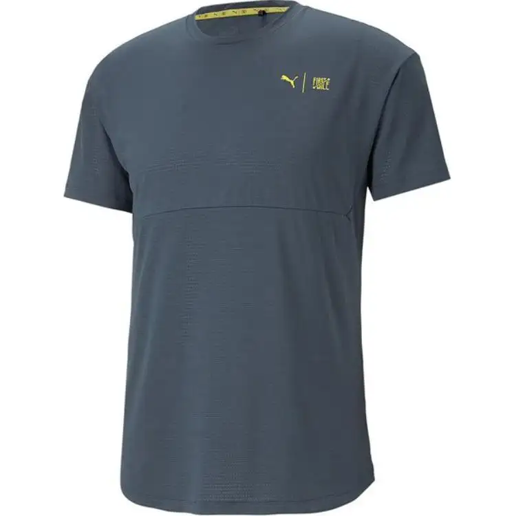 PUMA T Shirts Men's Black Crew Neck Moderate
