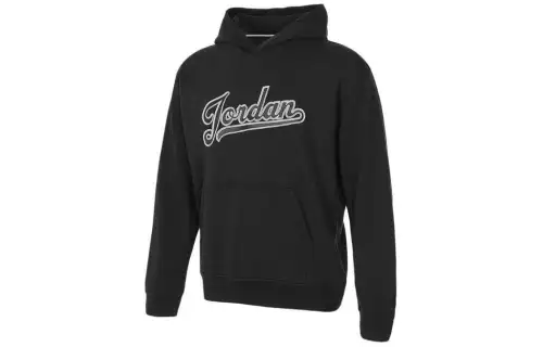 Jordan Sweatshirts Men's Black Hooded Moderate Regular