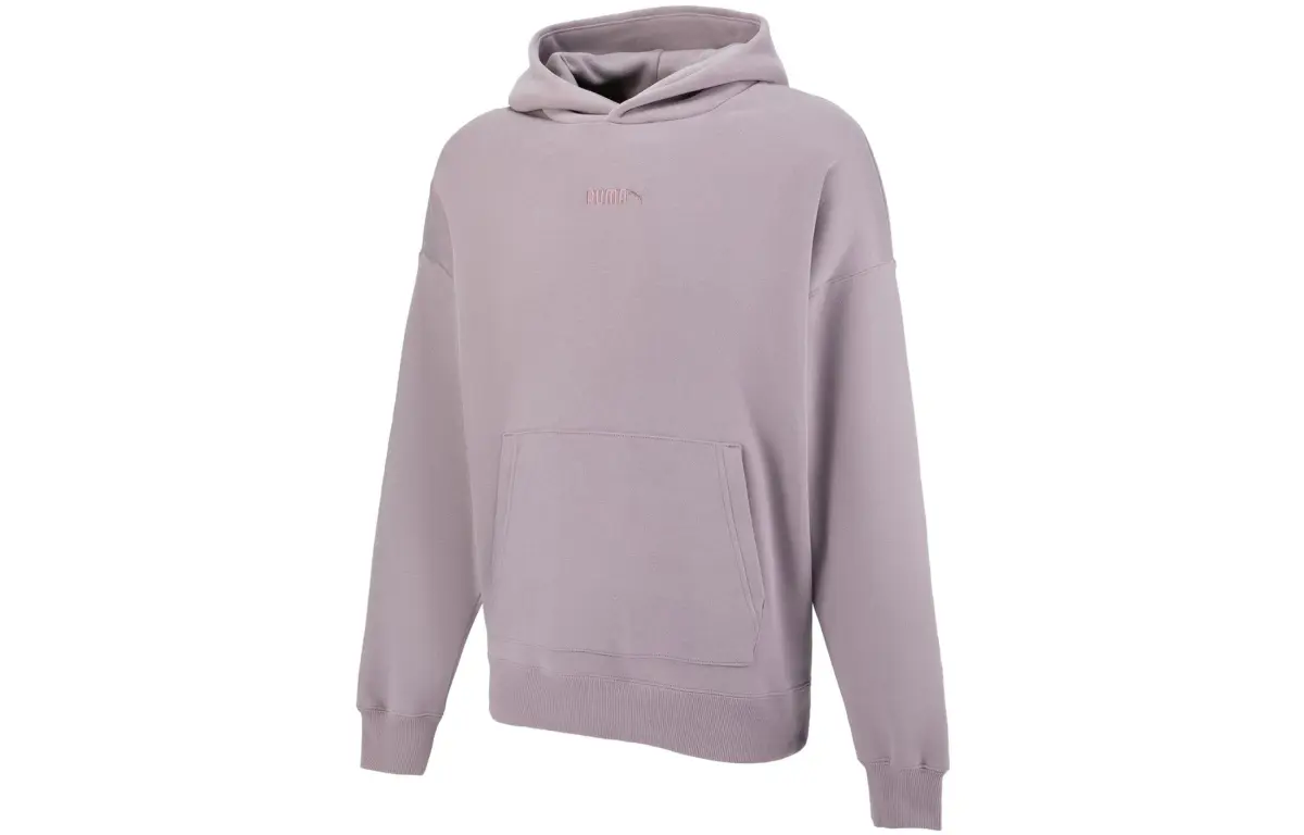 PUMA Sweatshirts Men's Pink Hooded Moderate Regular