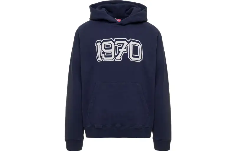 KENZO Logo Printed Varsity Hoodie