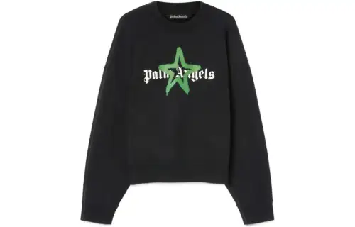 Palm Angels logo-print crew-neck sweatshirt