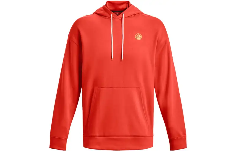 Under Armour Sweatshirts Men's Red Hooded Moderate Regular