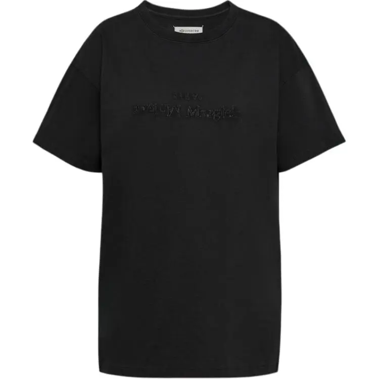 Maison Margiela Logo Embroidered Crewneck T Shirt
