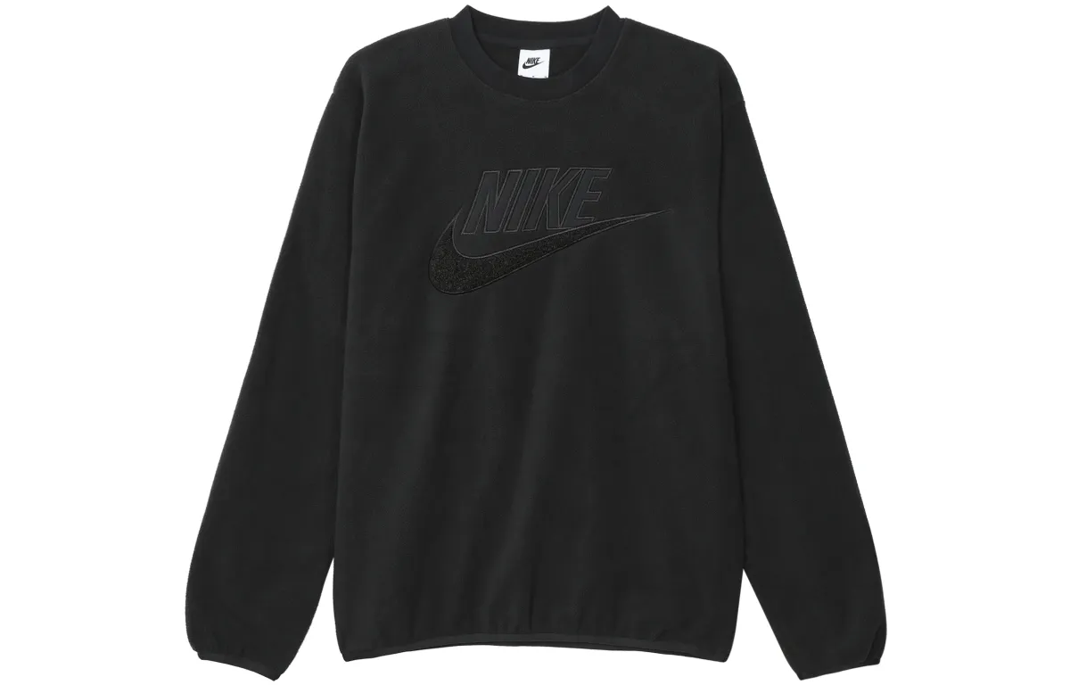 Nike Sweatshirts Men's Black Crew Neck Thickened Regular