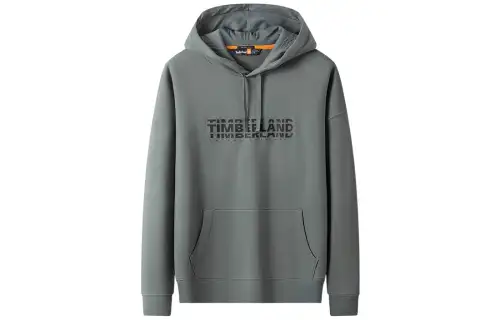 Timberland Sweatshirts Men's Green Hooded Moderate Regular