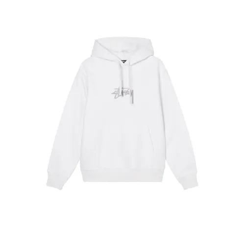 Stussy Sweatshirts Unisex WHX/White Hooded Moderate Regular