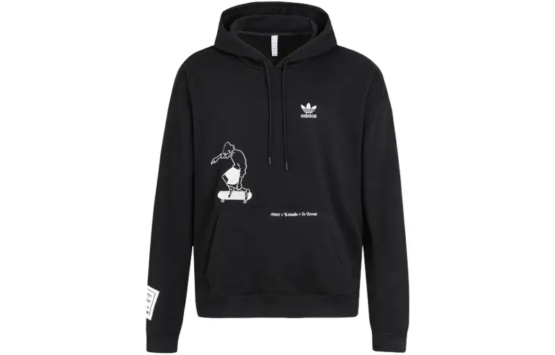 adidas originals X Nagaba Hdy M Trefoil Logo Print Pullover Hoodie