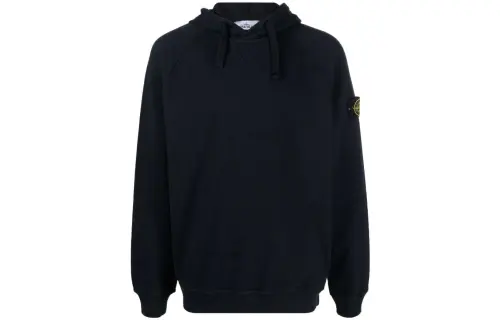 STONE ISLAND Sweatshirts Men's Black Hooded Moderate Regular