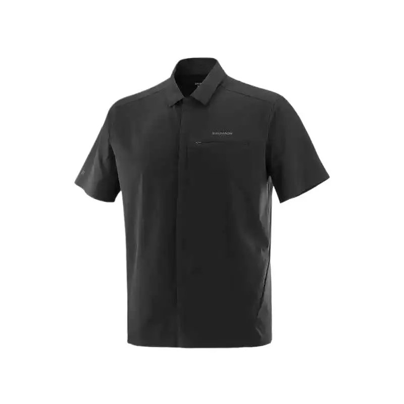 SALOMON XPLRATION SS SHIRT M T Shirt Men's Pitch Black